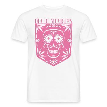 Día de Muertos Tag der Toten Day of the Dead - Männer T-Shirt - Weiß - Vorne - AI Model Male 178 dark (178cm)