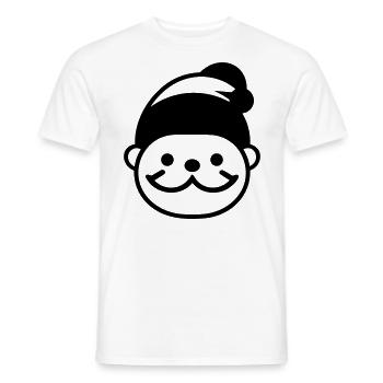 Petit père noel - T-shirt homme - blanc - Devant - AI Model Male 178 dark (178cm)