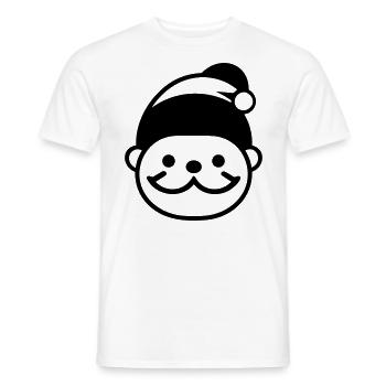 Petit père noel - T-shirt homme - blanc - Devant - AI Model Male 178 dark (178cm)