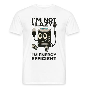 Ich bin nicht faul - Männer T-Shirt - Weiß - Vorne - AI Model Male 178 dark (178cm)