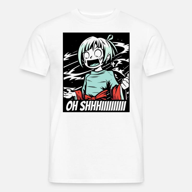 Oh Scheiße, Mädchen, Anime - Männer T-Shirt - Weiß