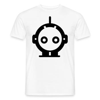 Petit robot - T-shirt homme - blanc - Devant - AI Model Male 178 dark (178cm)