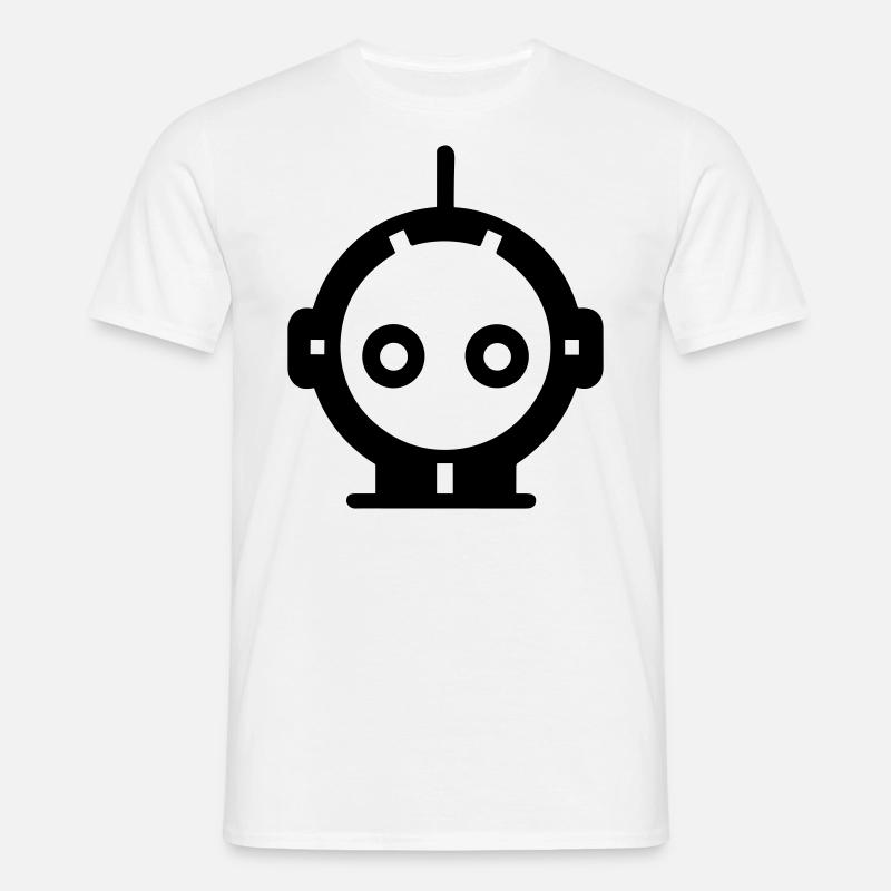 Kleiner Roboter - Männer T-Shirt - Weiß