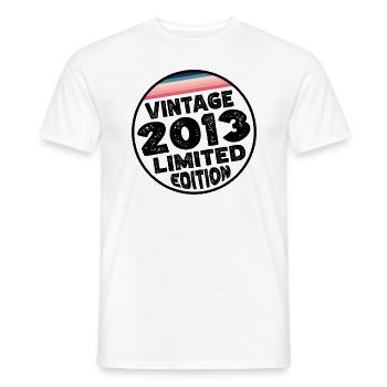 Vintage 2013 Geburtstag Geschenk Kinderparty - Männer T-Shirt - Weiß - Vorne - AI Model Male 178 dark (178cm)