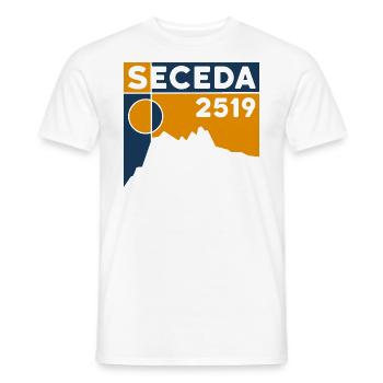 Seceda Dolomites - T-shirt homme - blanc - Devant - AI Model Male 178 dark (178cm)