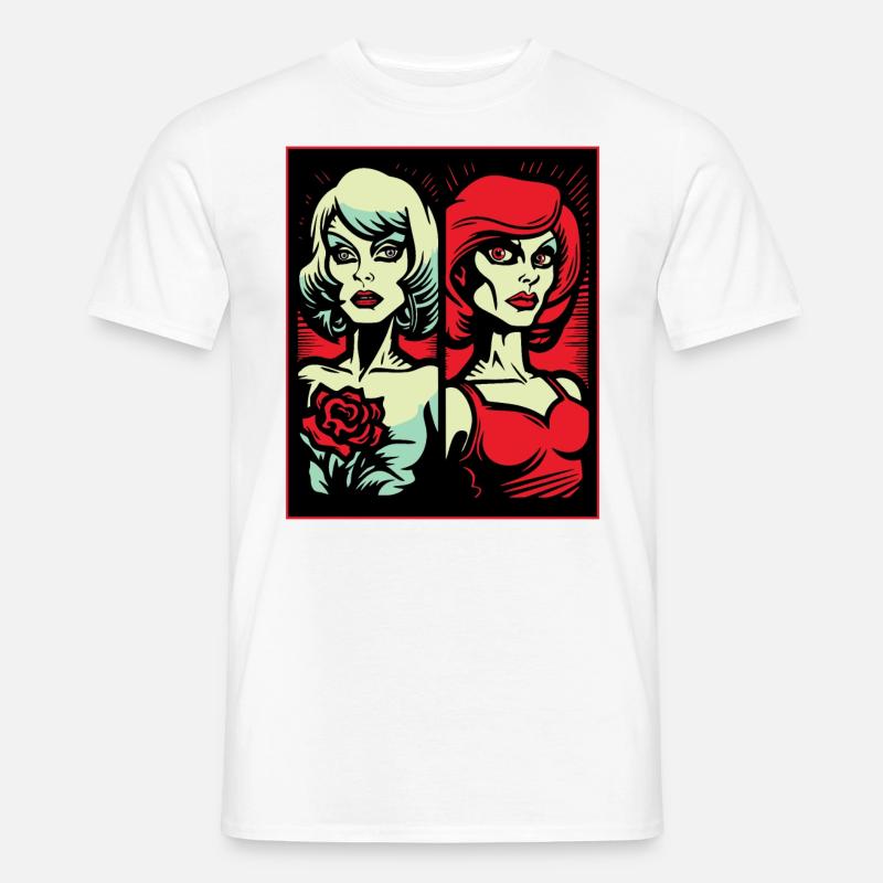 Rose e Donne - T-shirt uomo - bianco