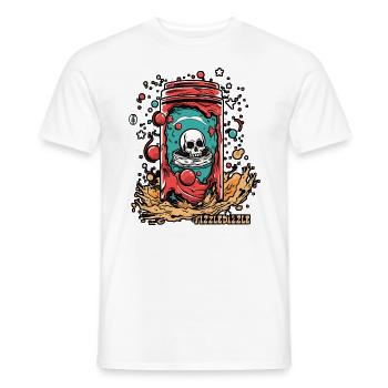 Buvez, grésillez, étourdissez la canette de soda Skull - T-shirt homme - blanc - Devant - AI Model Male 178 dark (178cm)