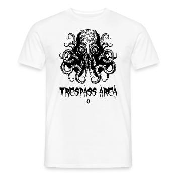Betretungs Gebiet: Bio Oktopus Krake - Männer T-Shirt - Weiß - Vorne - AI Model Male 178 dark (178cm)