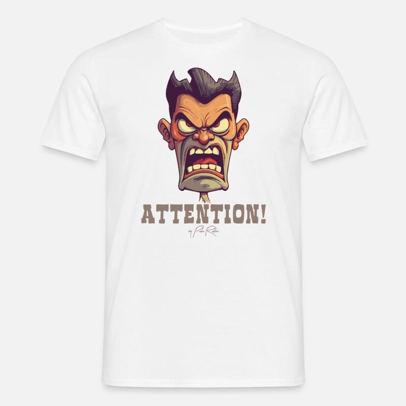 Drill Sergeant Instructor, Attention! - Men's T-Shirt - white