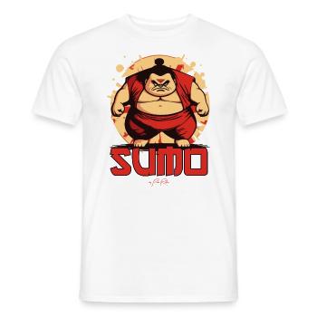 Vollschlanker japanischer Sumo-Ringer - Männer T-Shirt - Weiß - Vorne - AI Model Male 178 dark (178cm)