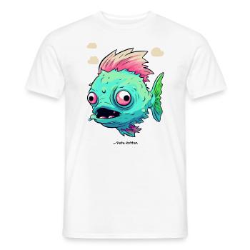 Fauler Zombie-Fisch - Männer T-Shirt - Weiß - Vorne - AI Model Male 178 dark (178cm)