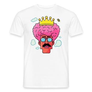 Der aktuelle queer Gay LGBTQ+ König Königin - Männer T-Shirt - Weiß - Vorne - AI Model Male 178 dark (178cm)