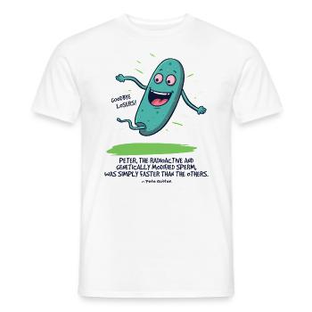 Peter, the Radioactive Modified Seed - Men's T-Shirt - white - Front - AI Model Male 178 dark (178cm)