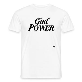 Encore du Girl Power - T-shirt homme - blanc - Devant - AI Model Male 178 dark (178cm)