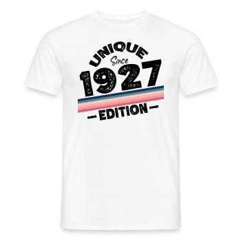 Unique seit 1927 Edition Geburtstag Vintage 1927 - Männer T-Shirt - Weiß - Vorne - AI Model Male 178 dark (178cm)
