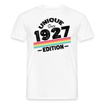 Unique seit 1927 Edition Geburtstag Vintage 1927 - Männer T-Shirt - Weiß - Vorne - AI Model Male 178 dark (178cm)