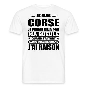 Korsika Ich halte meinen Mund nicht zum Schenken Humor - Männer T-Shirt - Weiß - Vorne - AI Model Male 178 dark (178cm)