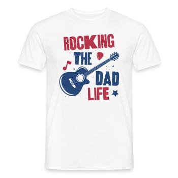 Faire basculer la vie de papa - T-shirt homme - blanc - Devant - AI Model Male 178 dark (178cm)