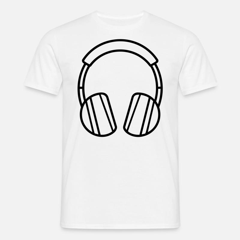 Gaming-Headset - Männer T-Shirt - Weiß