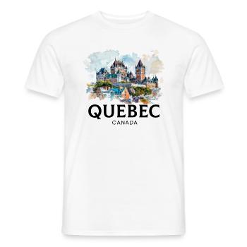 Quebec Canada Montreal, quebec flag - Männer T-Shirt - Weiß - Vorne - AI Model Male 178 dark (178cm)