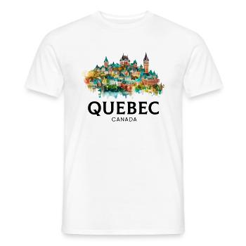Quebec Canada Montreal, quebec flag - Männer T-Shirt - Weiß - Vorne - AI Model Male 178 dark (178cm)