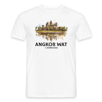 Angkor Wat cambodian, khmer cambodian - Männer T-Shirt - Weiß - Vorne - AI Model Male 178 dark (178cm)