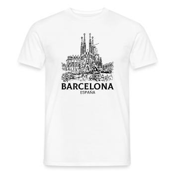 barcelona spain espana - Männer T-Shirt - Weiß - Vorne - AI Model Male 178 dark (178cm)