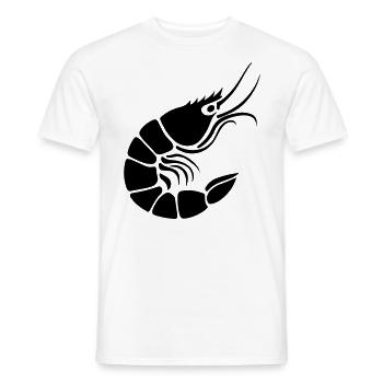Crevette - T-shirt homme - blanc - Devant - AI Model Male 178 dark (178cm)