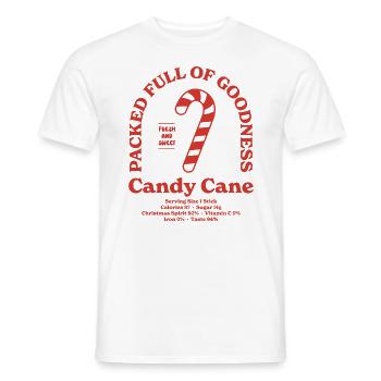 Zuckerstange Nährwert - Männer T-Shirt - Weiß - Vorne - AI Model Male 178 dark (178cm)