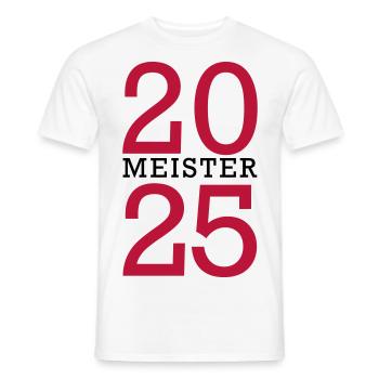 Meister 2025 Meisterschaft - Männer T-Shirt - Weiß - Vorne - AI Model Male 178 dark (178cm)