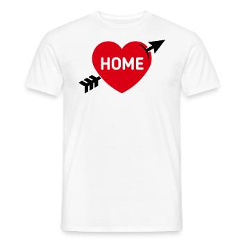 I Love My Home (Home Country / Hometown / 2C) - Men's T-Shirt - white - Front - AI Model Male 178 dark (178cm)