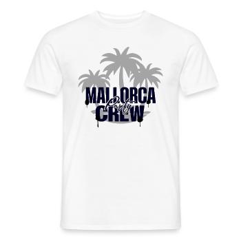 Mallorca Party Crew - T-shirt homme - blanc - Devant - AI Model Male 178 dark (178cm)
