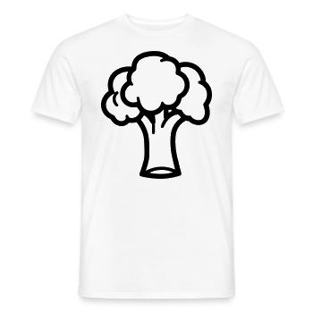brocoli - T-shirt homme - blanc - Devant - AI Model Male 178 dark (178cm)