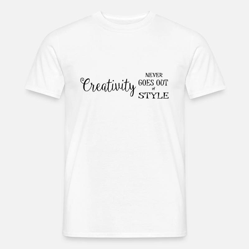 Creativity Style Gifts - Männer T-Shirt - Weiß