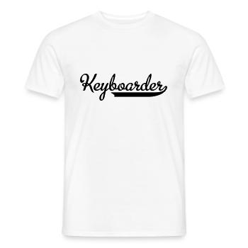 Keyboard - T-shirt homme - blanc - Devant - AI Model Male 178 dark (178cm)