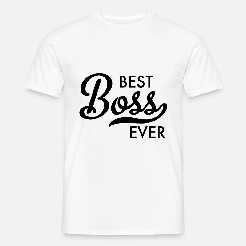 Best Boss - Männer T-Shirt - Weiß