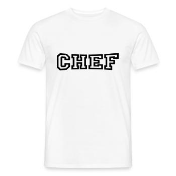 Chef - Männer T-Shirt - Weiß - Vorne - AI Model Male 178 dark (178cm)
