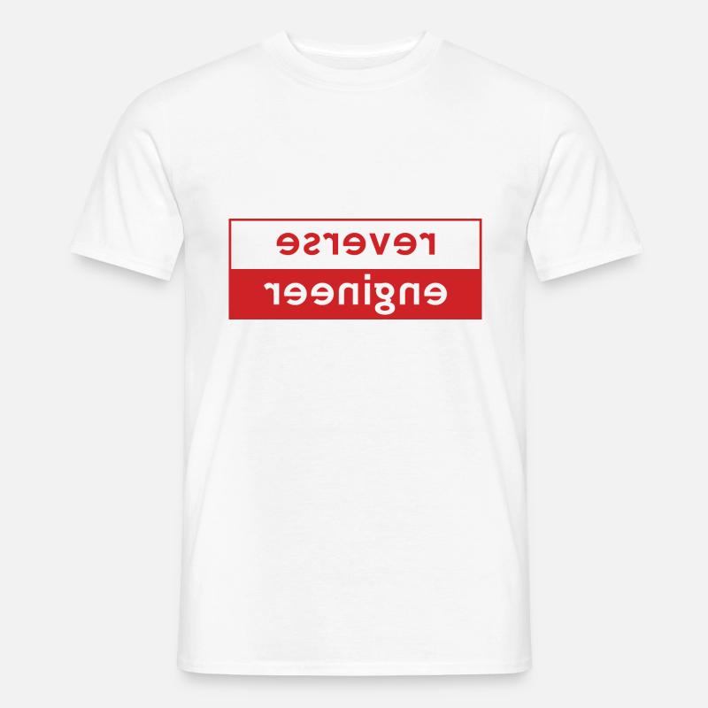 Reverse Engineer T-Shirt - Männer T-Shirt - Weiß