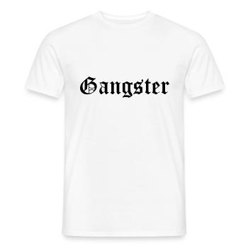 Gangster - Männer T-Shirt - Weiß - Vorne - AI Model Male 178 dark (178cm)