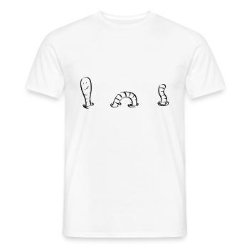 ver - T-shirt homme - blanc - Devant - AI Model Male 178 dark (178cm)