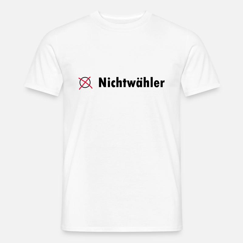 Nichtwähler - Männer T-Shirt - Weiß