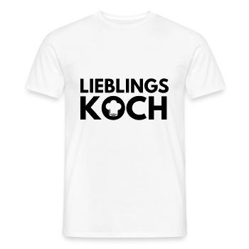 Favorite chef cook best cook saying gift - Men's T-Shirt - white - Front - AI Model Male 178 dark (178cm)