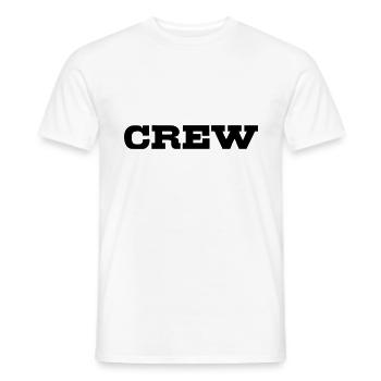 Crew - Men's T-Shirt - white - Front - AI Model Male 178 dark (178cm)