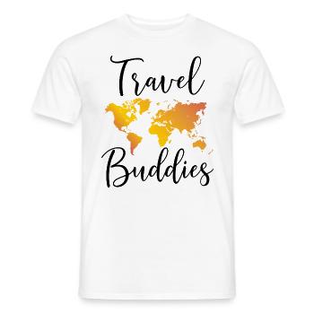 Travel Buddies Reisepartner Reisen Geschenk - Männer T-Shirt - Weiß - Vorne - AI Model Male 178 dark (178cm)