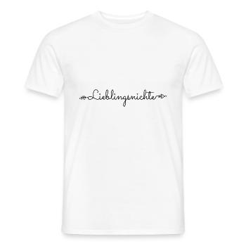 Lieblingsnichte beste Nichte Spruch Geschenk - Männer T-Shirt - Weiß - Vorne - AI Model Male 178 dark (178cm)