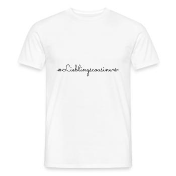 Lieblingscousine Cousine Lieblings Spruch Geschenk - Männer T-Shirt - Weiß - Vorne - AI Model Male 178 dark (178cm)
