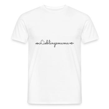 Lieblingsmama Mutter beste Mama Spruch Geschenk - Männer T-Shirt - Weiß - Vorne - AI Model Male 178 dark (178cm)