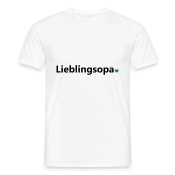 Lieblingsopa bester Opa der Welt Spruch Geschenk - Männer T-Shirt - Weiß - Vorne - AI Model Male 178 dark (178cm)
