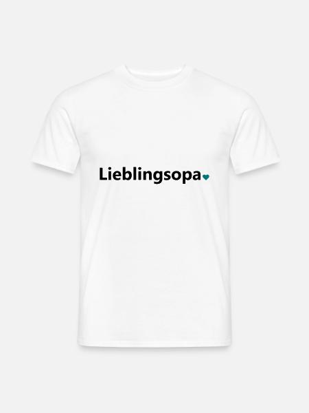 Lieblingsopa bester Opa der Welt Spruch Geschenk - Männer T-Shirt - Weiß