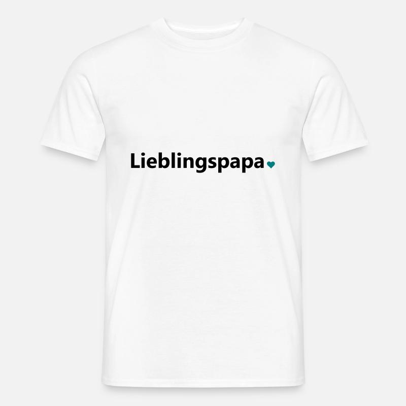 Lieblingspapa Papi Papa Vater Spruch Geschenk - Männer T-Shirt - Weiß